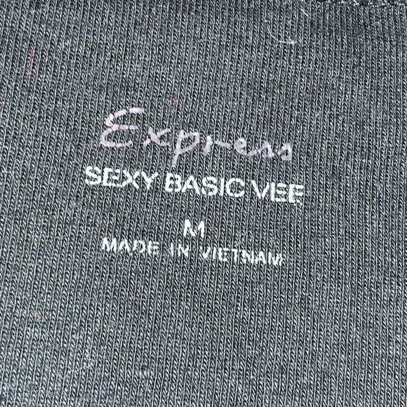 Woman's Express Black Shirt (Size Medium) AND Black Jeans (Size 6) - Picture 2 of 3